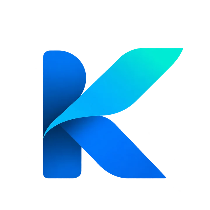 Kairo’s blue and teal K emblem